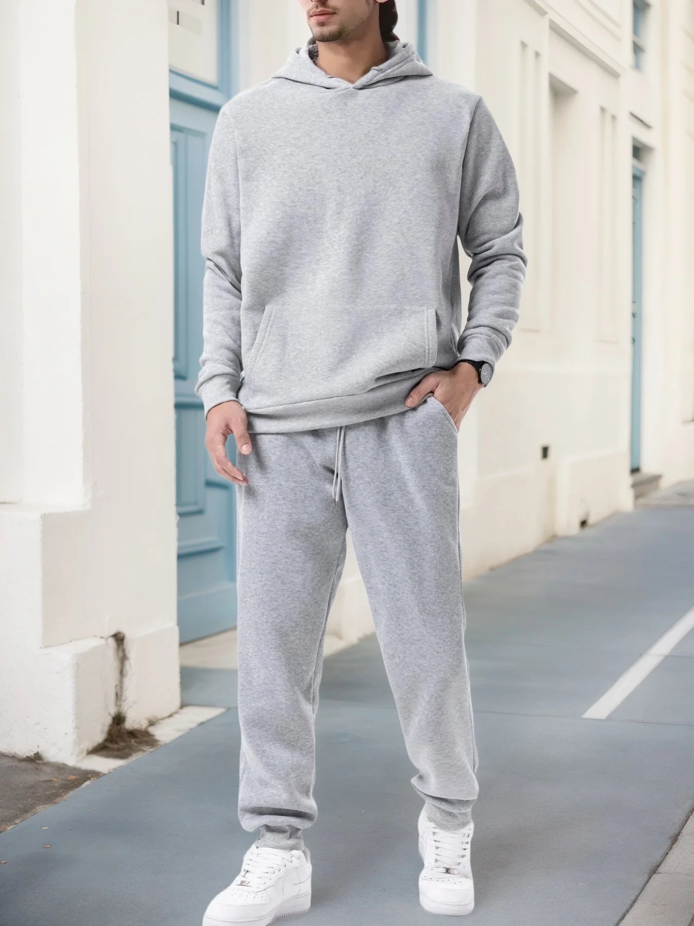 Men Sportswear Sweater Suit Hoodies + Pants Sports Clothing Spring Autumn Sets Jogging Trousers Running Male Tracksuits