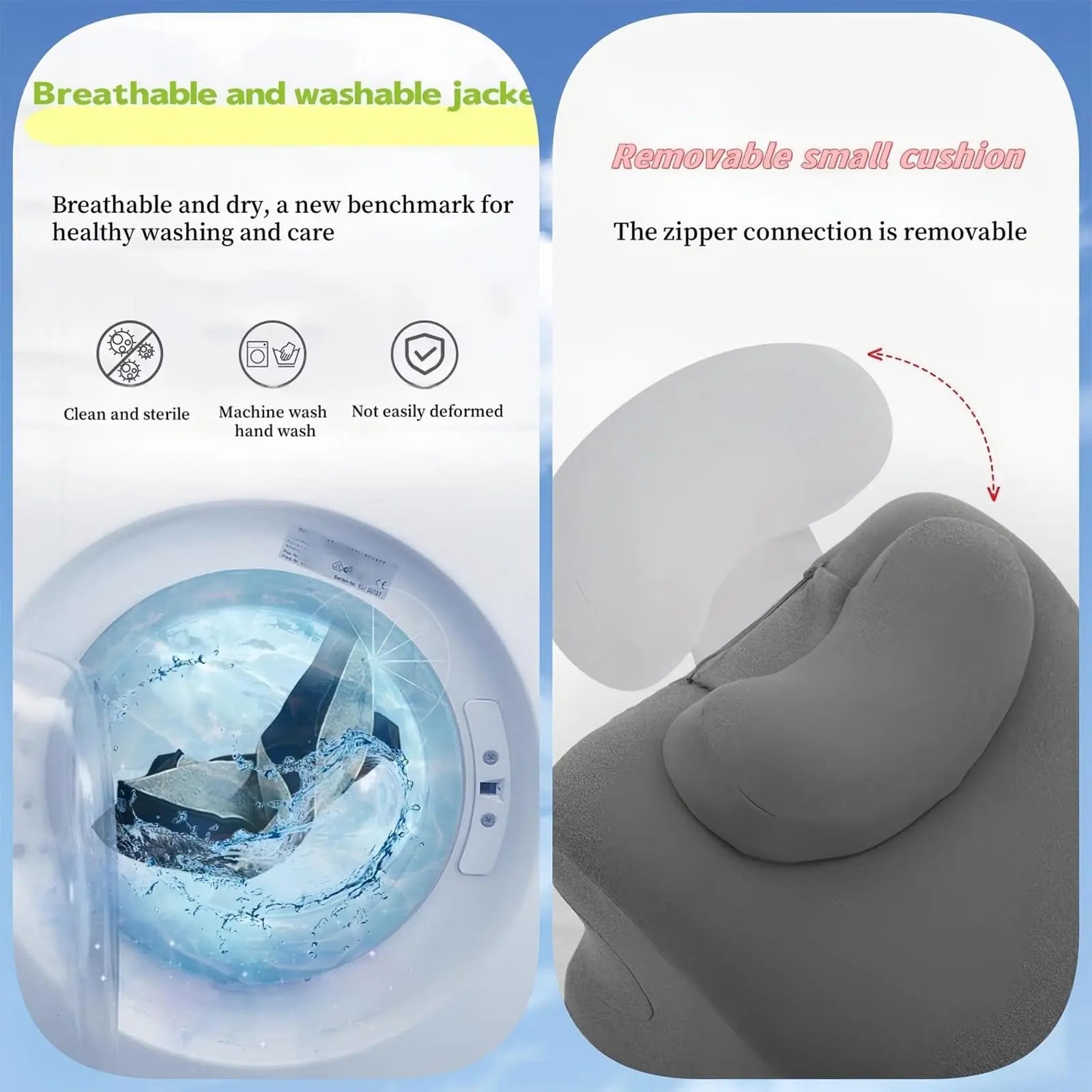 Couples Pillows for Intimacy, 27° Angle Perfect Position, Wedge Pillow Memory Foam, Durable Recovers After Impact for All Postur