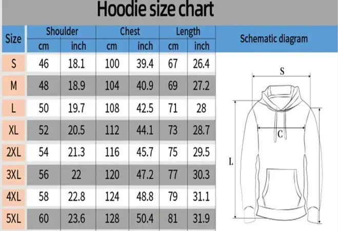 Casual Hoodies for Men Autumn Winter Clothing Loose Hooded Sweatshirt Print Long Sleeve Men's Pullover Oversize Male Tops