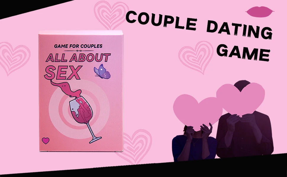 All About Sex, An Exciting Original Card Game for Couples, Elevate Your Evenings with Fun and Joy, 2 Players, 20+Mins, Age 16+