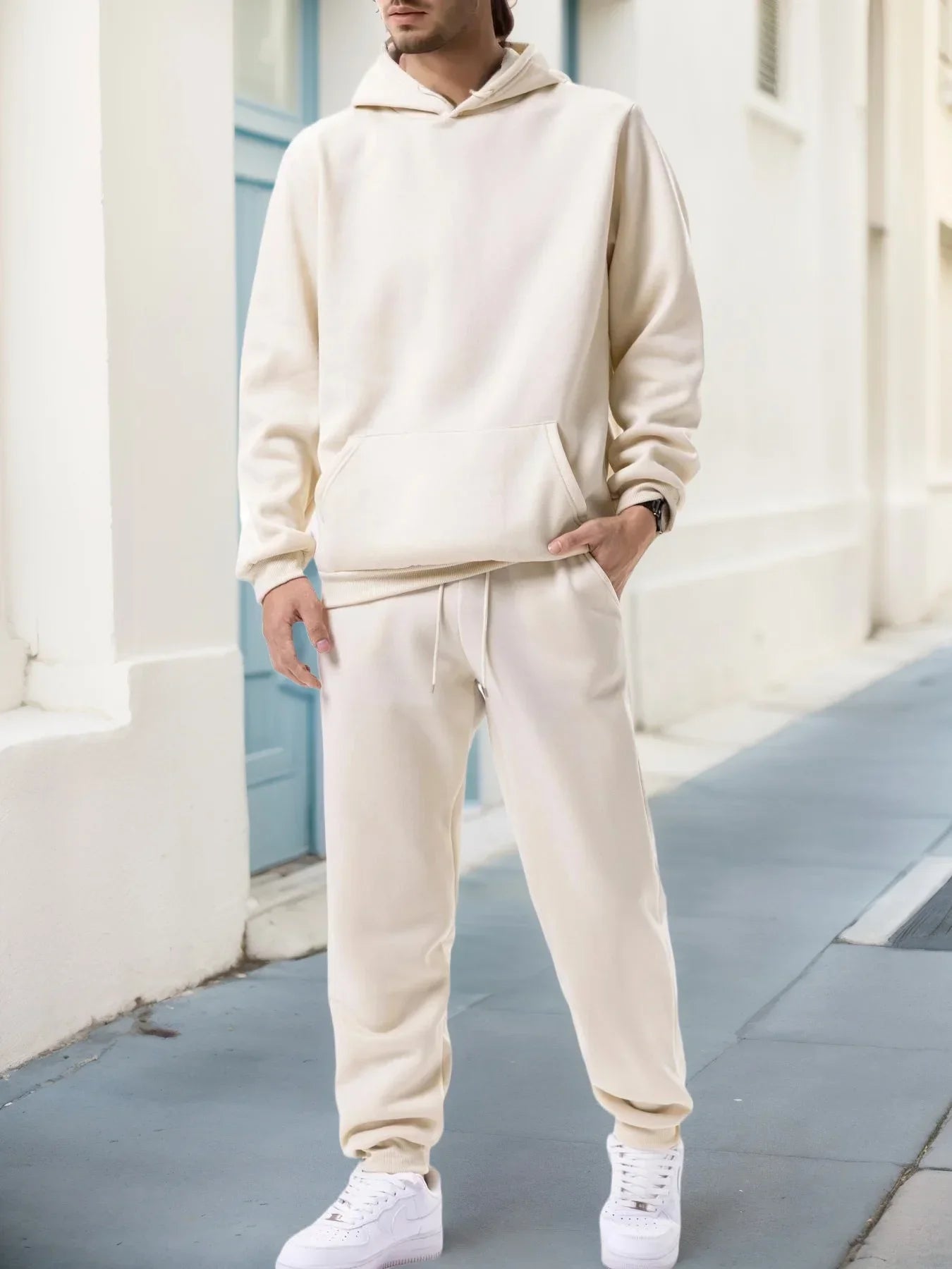 Men Sportswear Sweater Suit Hoodies + Pants Sports Clothing Spring Autumn Sets Jogging Trousers Running Male Tracksuits