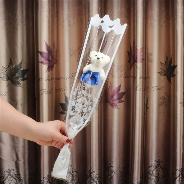 1Pcs 2023 Valentines Day Gift for Girlfriend Boyfriend Bear Flower Soap Wedding Gift for Guests Party Favors Promotional Gifts