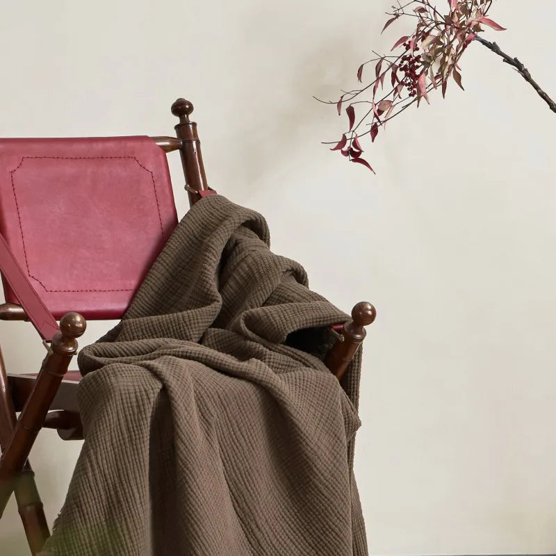 Soft Cotton Blankets Four Layers Of Gauze Sofa Cover Throw Blanket with Tassel Office home Decorative all season