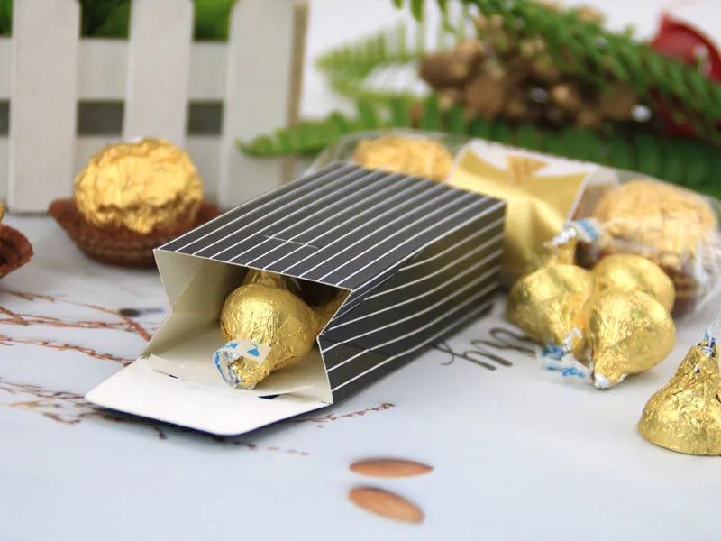 Wedding Gift Bag Bride and Groom Candy Box DIY with Ribbon Wedding Decorations Souvenir Party Supplies