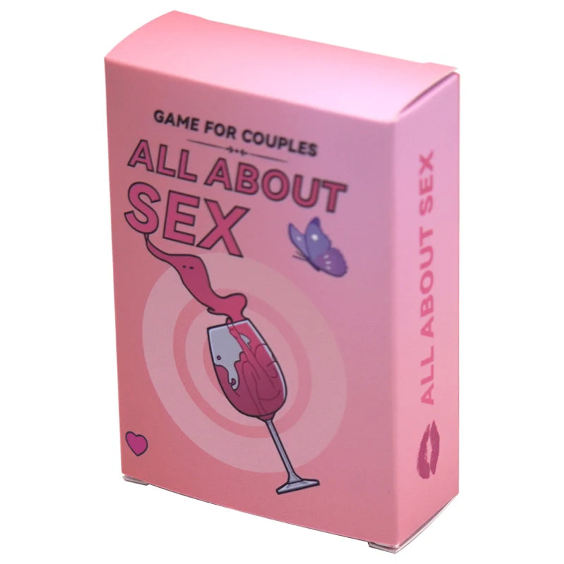 All About Sex, An Exciting Original Card Game for Couples, Elevate Your Evenings with Fun and Joy, 2 Players, 20+Mins, Age 16+