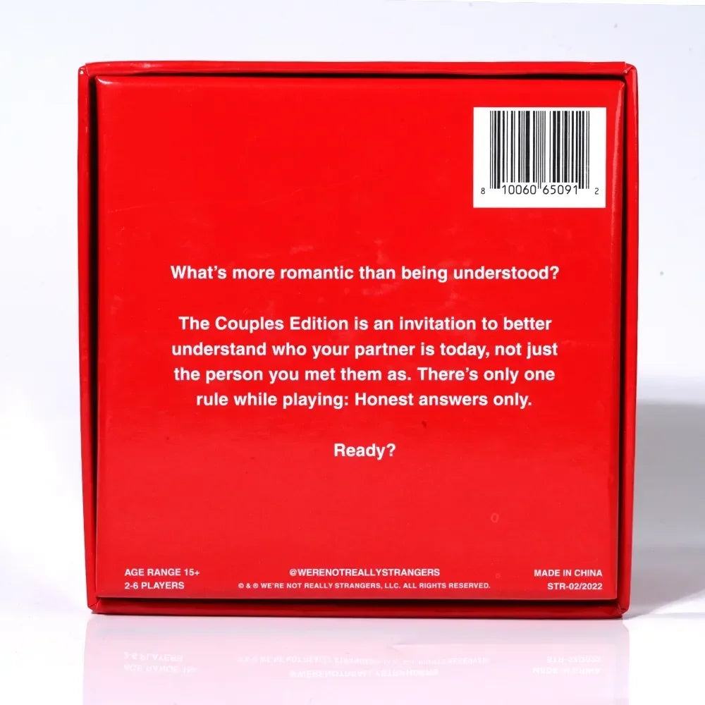 WE'RE NOT REALLY STRANGERS Couples Edition by We’re Not Really Strangers - Couples to Strengthen Their Relationship Party Games