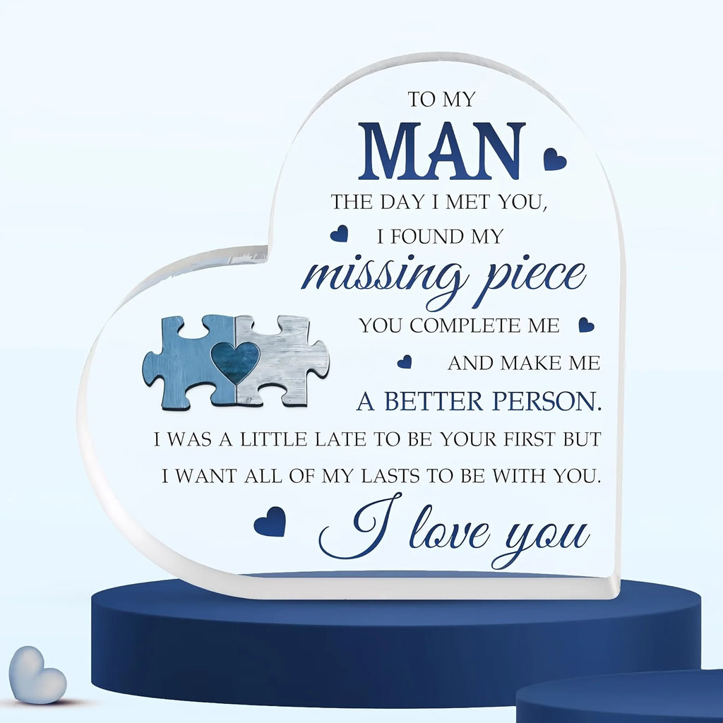 Anniversary, Birthday, Valentines Day Gifts for Him - Couples Gift Ideas for Boyfriend, Husband, Men - Decorative Sign