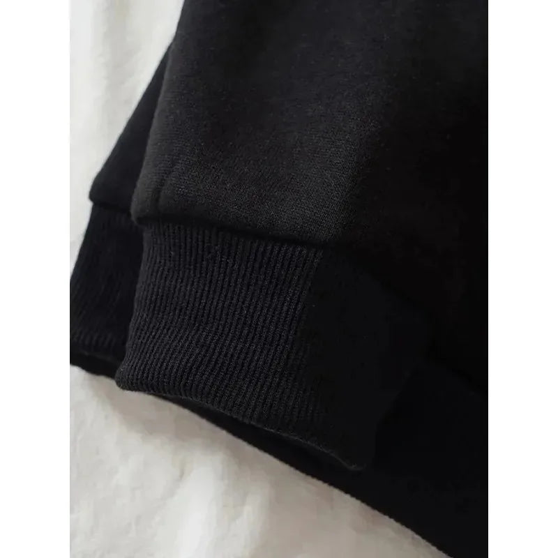 Casual Hoodies for Men Autumn Winter Clothing Loose Hooded Sweatshirt Print Long Sleeve Men's Pullover Oversize Male Tops