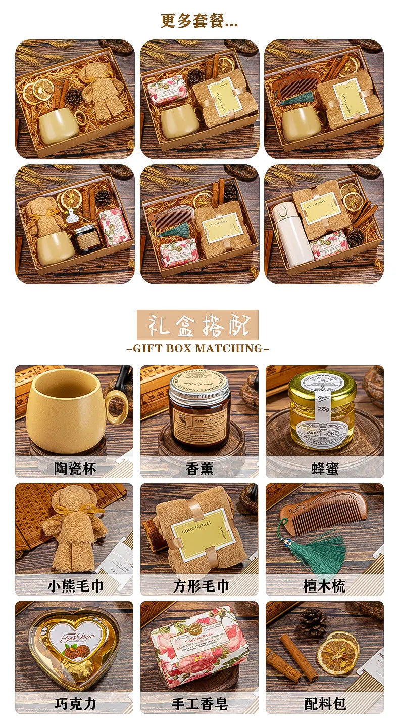 Women's Mother's Day Gifts for Teachers and Mothers, Practical Gifts for Company Employees, Hand Gifts, Gift Boxes