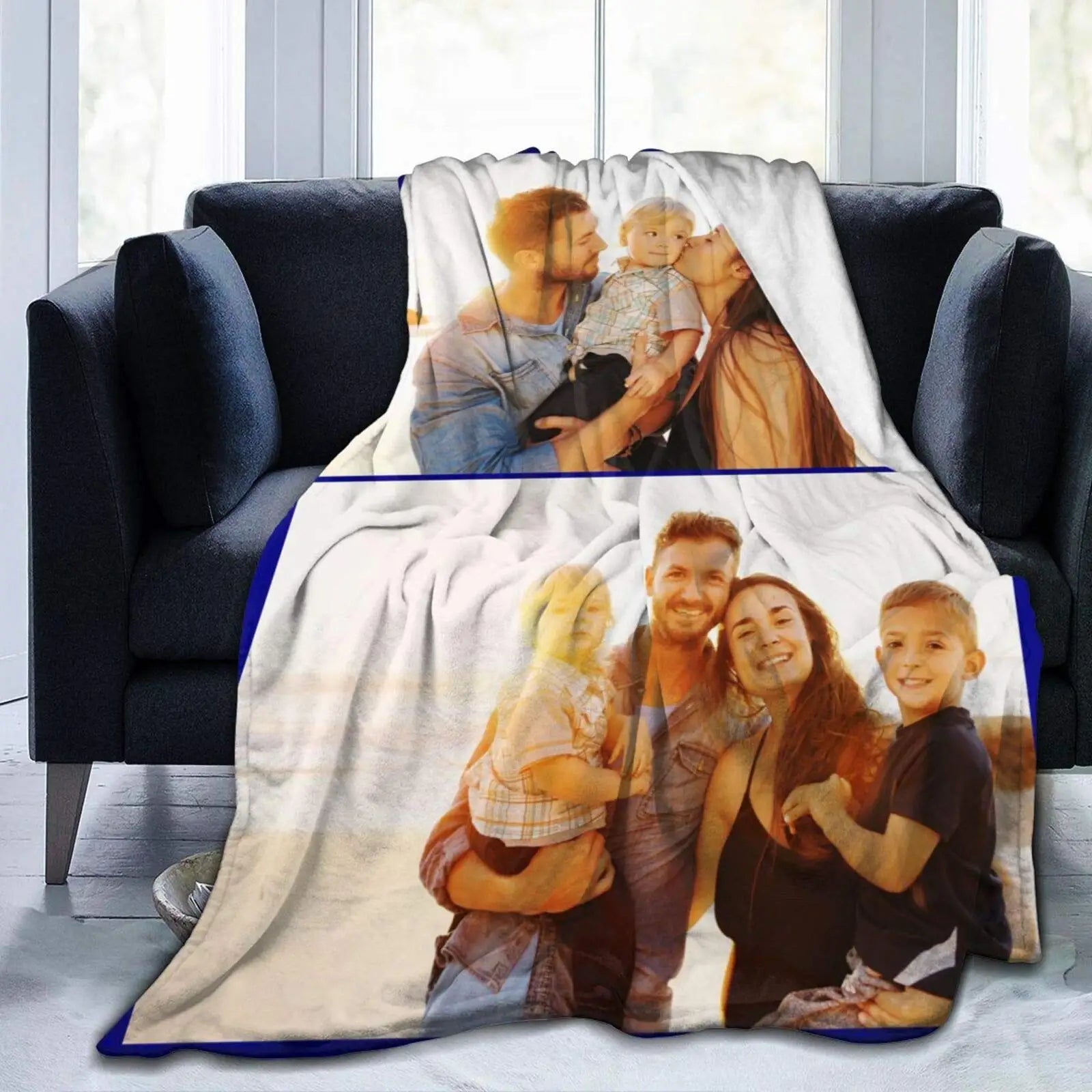 Flannel Custom Blanket Customized Warm Blankets for Bed Sofa Any Picture DIY Personalized Customization On Demand Plush