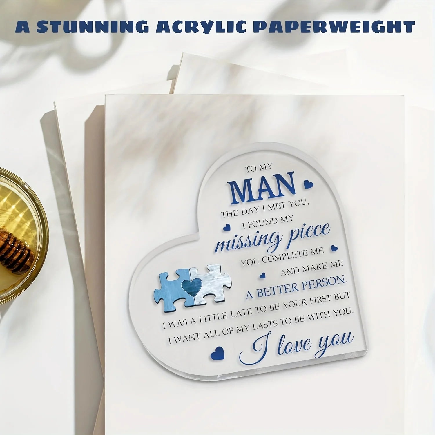 Anniversary, Birthday, Valentines Day Gifts for Him - Couples Gift Ideas for Boyfriend, Husband, Men - Decorative Sign