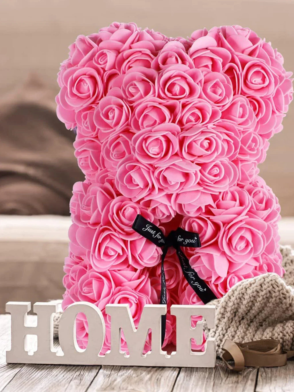 Girlfriend Birthday Gifts Women Rose Teddy Bear Artificial Flower Anniversary Valentines Day Birthday Gift Mothers Day Mom Gifts