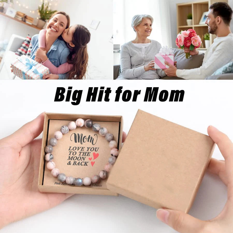 Gifts for Mom Birthday Gifts from Daughter Son Moonstone Bracelet Women Christmas Mothers Day Gifts Great Presents Best Mama