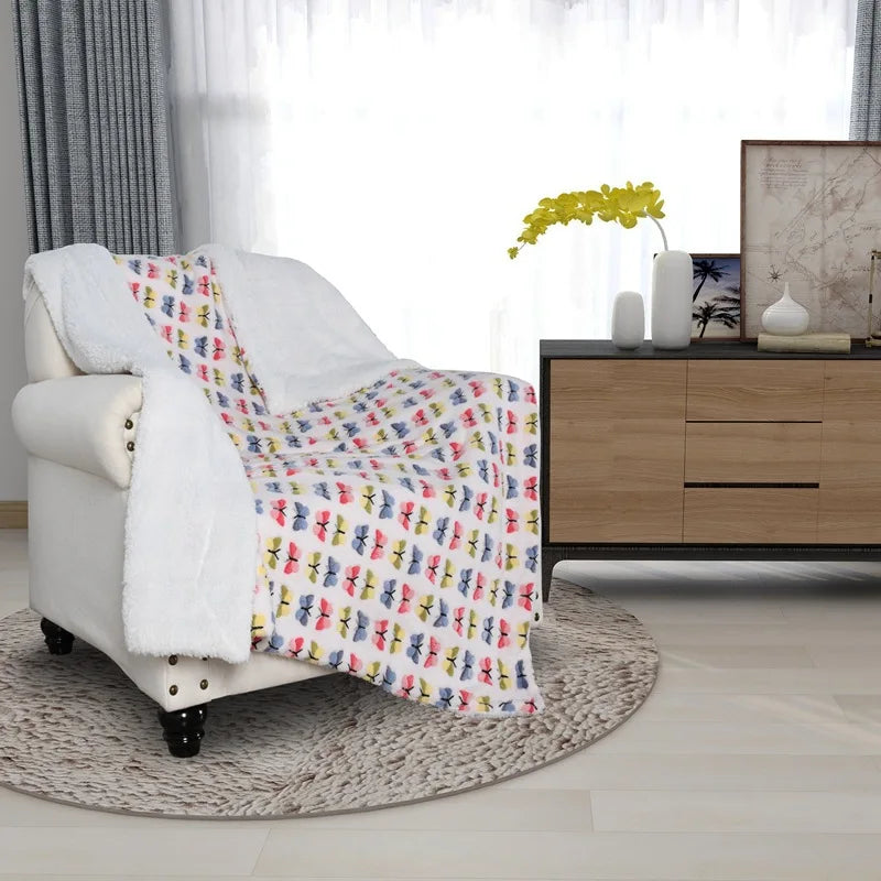 Flannel Blanket Double-layer Thick Blankets 150x120cm for winter Home Sofa Bed Cover Frazadas Mantas De Cama Cobertor