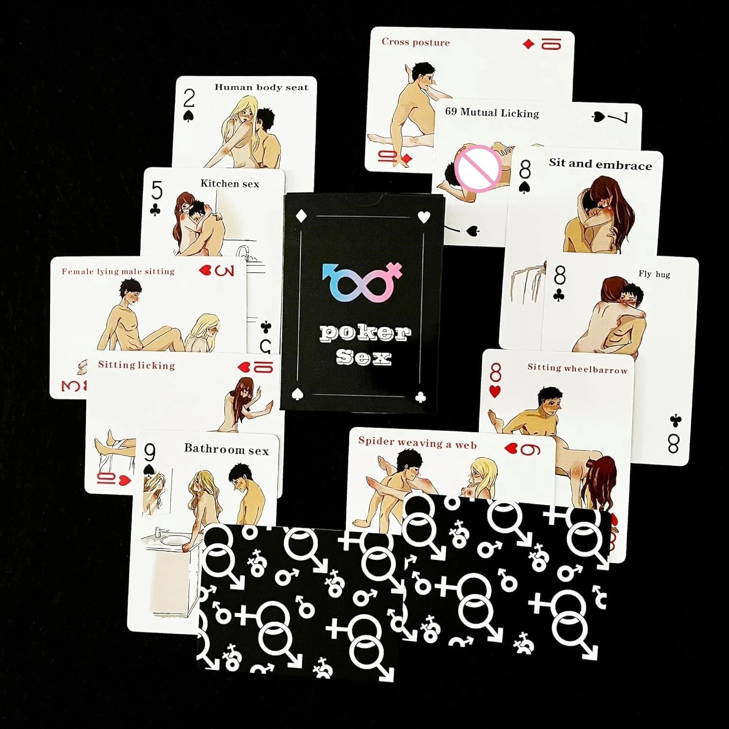 Fun Card Games for Couples Poker Position Couple Game for Date Night Deeper Relationship Connection Card Games Gift for Him&Her