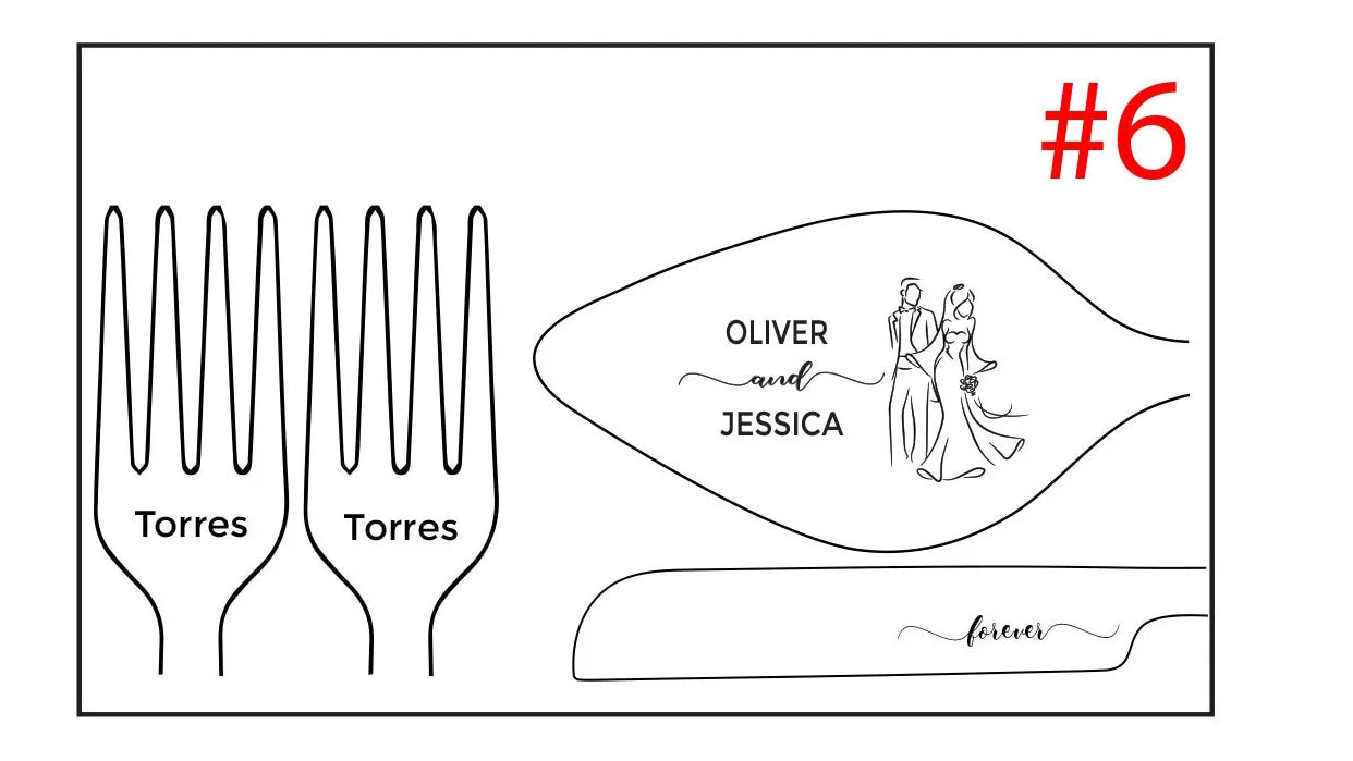 Personalized Wedding Cake Cutting Set Custom Engraved Gifts Wedding Gift For Bridal Shower Unique Anniversary Engagement Gift