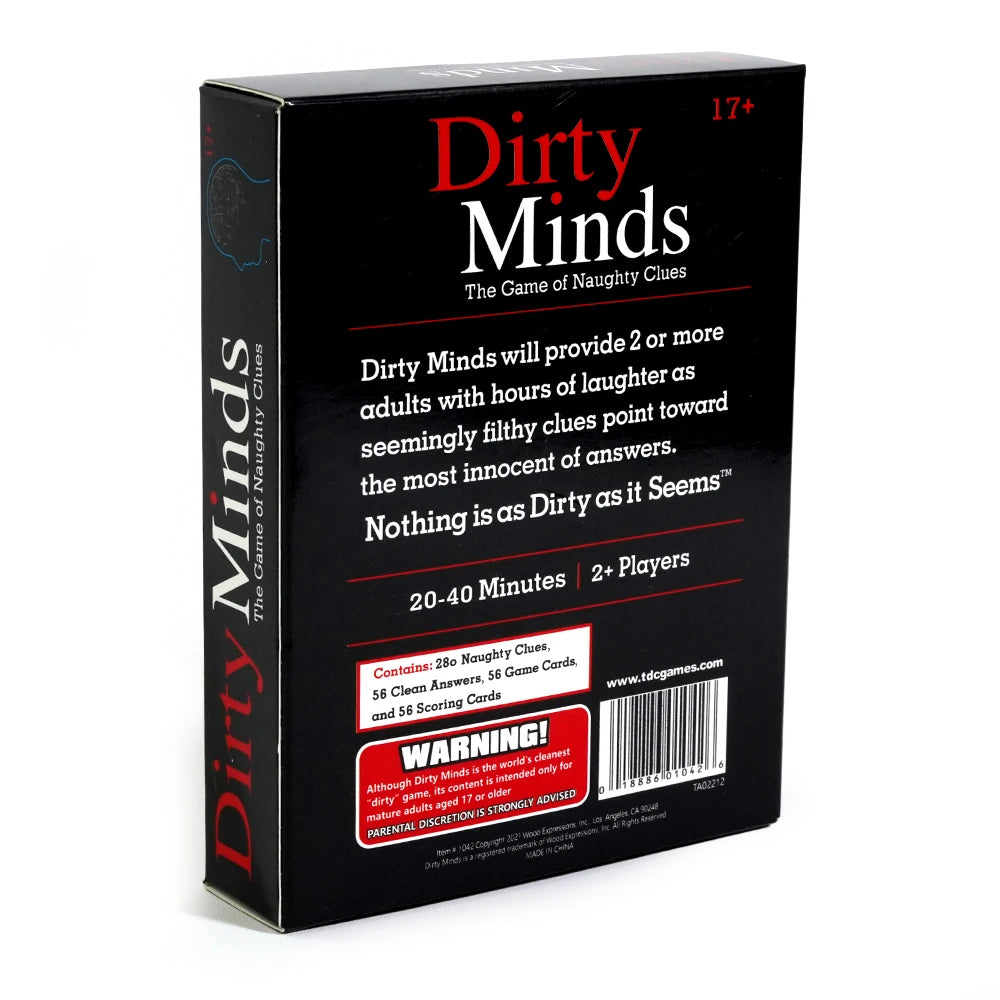 Dirty Minds Card Game Hilariously Twisted Party Card Games Bachelorette Parties Perfect for Game Night Naughty