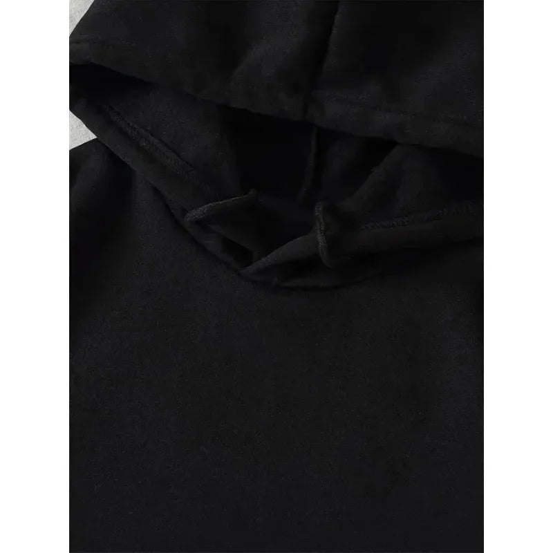 Casual Hoodies for Men Autumn Winter Clothing Loose Hooded Sweatshirt Print Long Sleeve Men's Pullover Oversize Male Tops