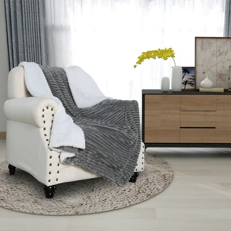 Flannel Blanket Double-layer Thick Blankets 150x120cm for winter Home Sofa Bed Cover Frazadas Mantas De Cama Cobertor