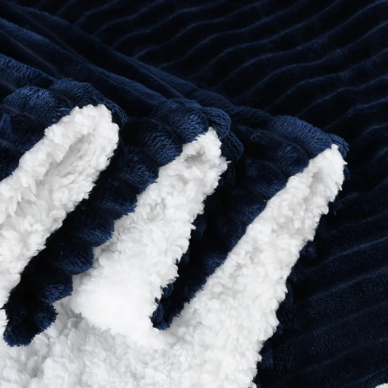 Flannel Blanket Double-layer Thick Blankets 150x120cm for winter Home Sofa Bed Cover Frazadas Mantas De Cama Cobertor